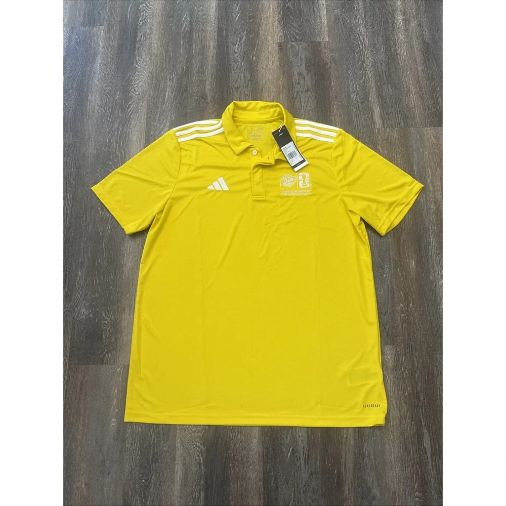 Adidas Lay's FIFA World Cup 2026 Polo Shirt Men's Large Yellow NWT
